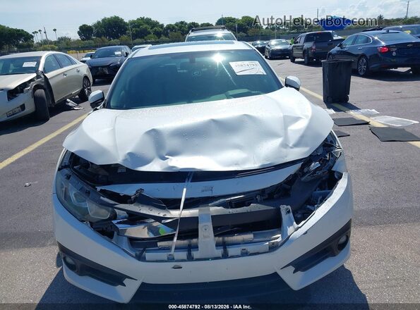 19XFC1F78GE037469 2016 HONDA CIVIC White Widok zestawu wskaźników