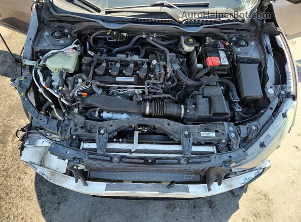 19XFC1F79KE008975 2019 HONDA CIVIC Gray Rear interior view
