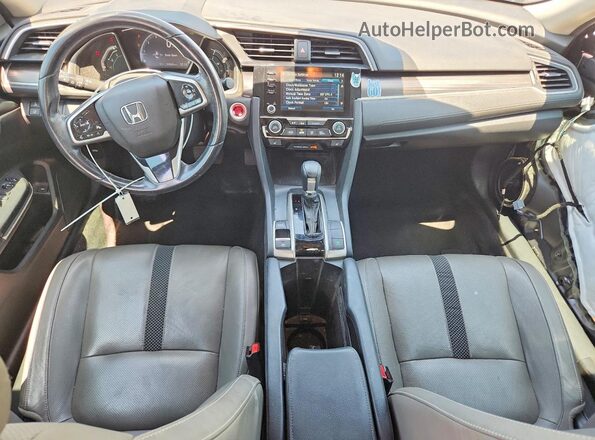 19XFC1F79KE008975 2019 HONDA CIVIC Gray Dashboard view