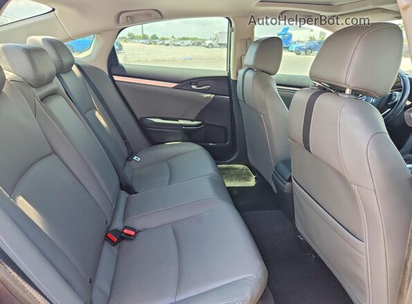 19XFC1F79KE008975 2019 HONDA CIVIC Gray Rear seats view