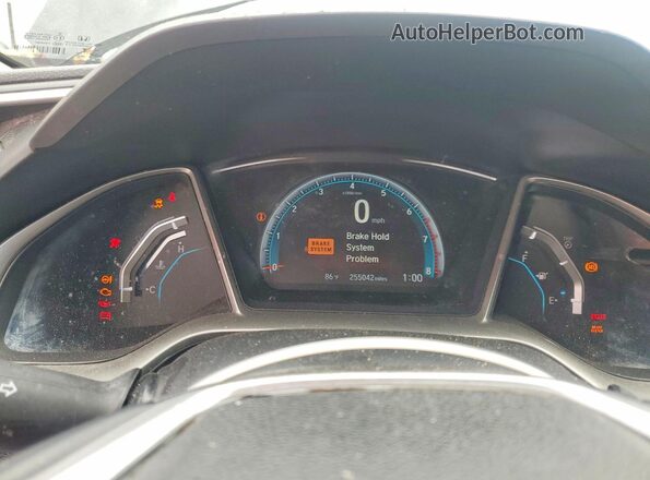 19XFC1F7XGE032483 2016 HONDA CIVIC Black Vista del cuadro de instrumentos