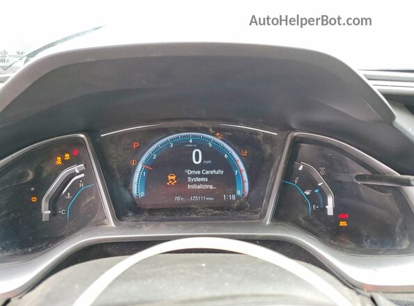 19XFC1F90GE211794 2016 HONDA CIVIC Черный Вид щитка приборов