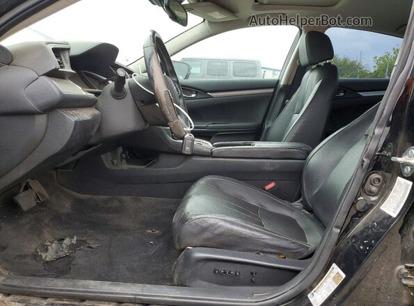 19XFC1F90GE211794 2016 HONDA CIVIC Черный Вид салона спереди