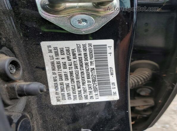 19XFC1F90GE211794 2016 HONDA CIVIC Черный Вид подкапотного пространства