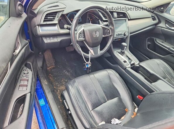 19XFC1F90JE002210 2018 HONDA CIVIC Blue Вид панелі приладів