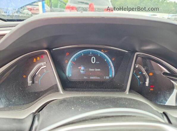 19XFC1F90JE002210 2018 HONDA CIVIC Blue Вид щитка приладів