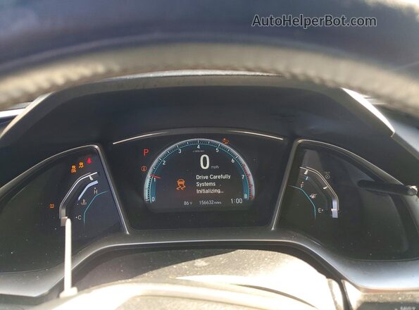 19XFC1F91GE005920 2016 HONDA CIVIC Blue Vista del cuadro de instrumentos
