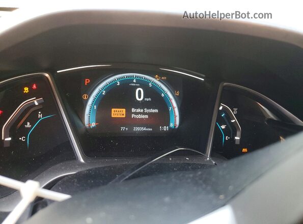 19XFC1F92GE038697 2016 HONDA CIVIC Серый Вид щитка приборов