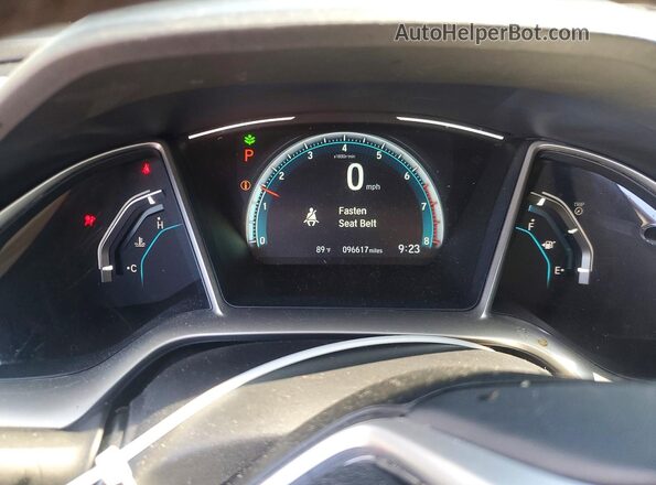 19XFC1F92HE009976 2017 HONDA CIVIC Silver Instrument cluster view
