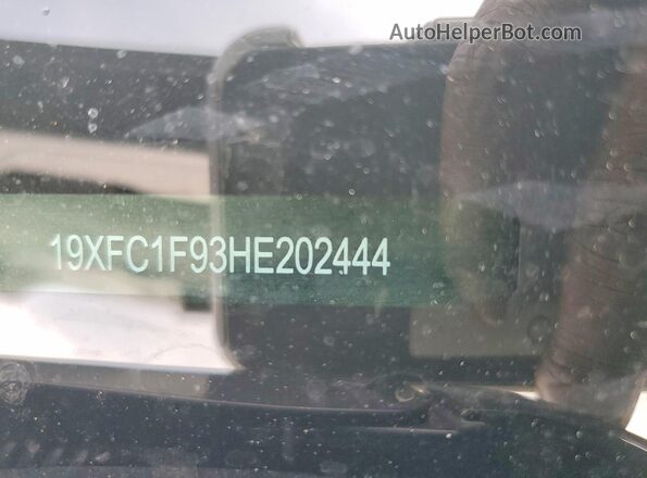 19XFC1F93HE202444 2017 HONDA CIVIC Black Вид наклейки з VIN-кодом