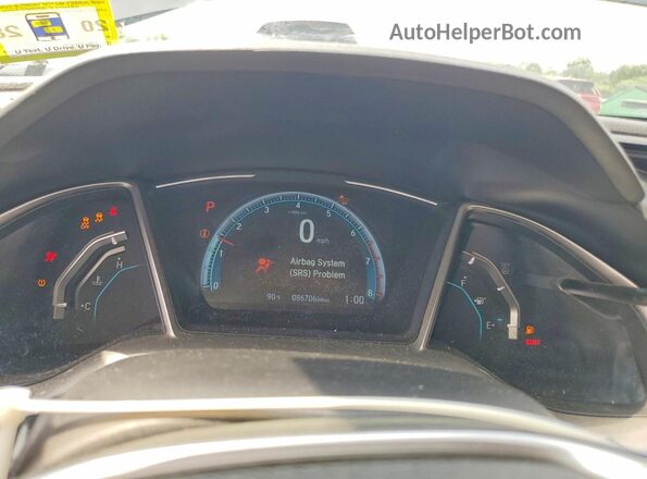 19XFC1F93HE202444 2017 HONDA CIVIC Black Вид щитка приладів