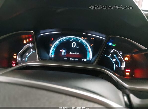 19XFC1F98GE216807 2016 HONDA CIVIC Белый Вид задних сидений
