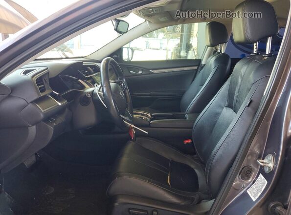 19XFC1F98HE209745 2017 HONDA CIVIC Gray Widok wnętrza z przodu