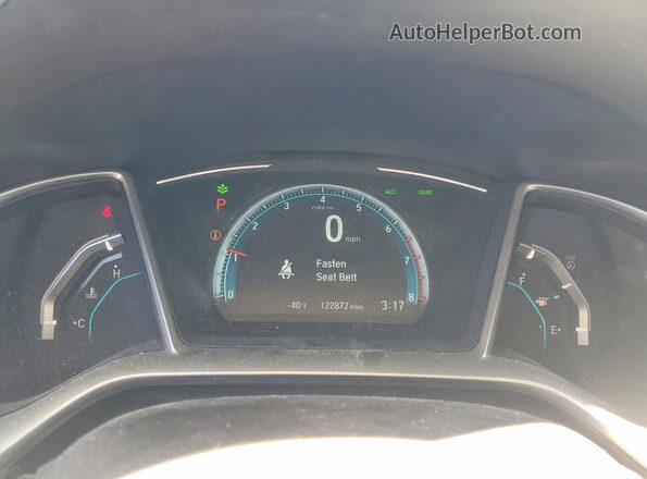19XFC1F99HE205364 2017 HONDA CIVIC Gray Սարքավորումների վահանակի տեսք