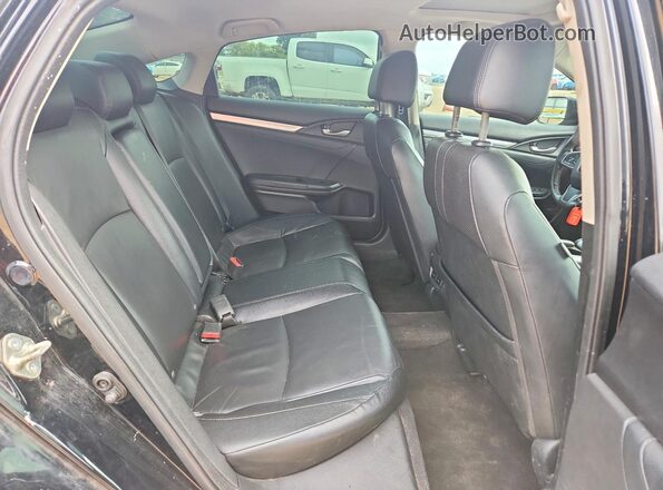 19XFC1F9XHE000555 2017 HONDA CIVIC Black Widok tylnych siedzeń