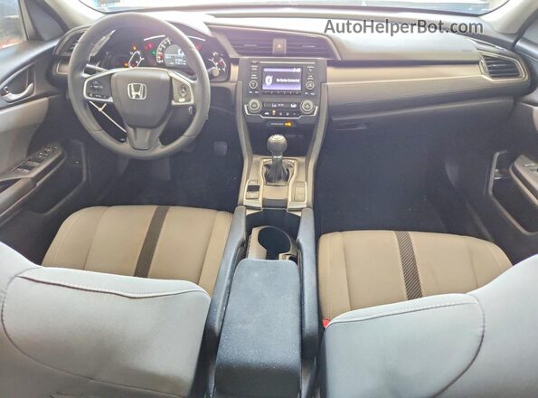 19XFC2E51HE079828 2017 HONDA CIVIC Blue Առջևի վահանակի տեսք