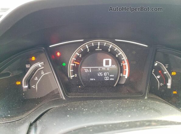 19XFC2E54HE064773 2017 HONDA CIVIC Black Вид щитка приладів
