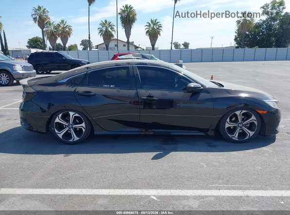 19XFC2E55GE044076 2016 HONDA CIVIC Black Widok wnętrza z tyłu