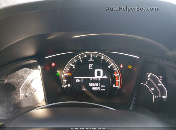 19XFC2F50GE033307 2016 HONDA CIVIC Black Widok tylnych siedzeń