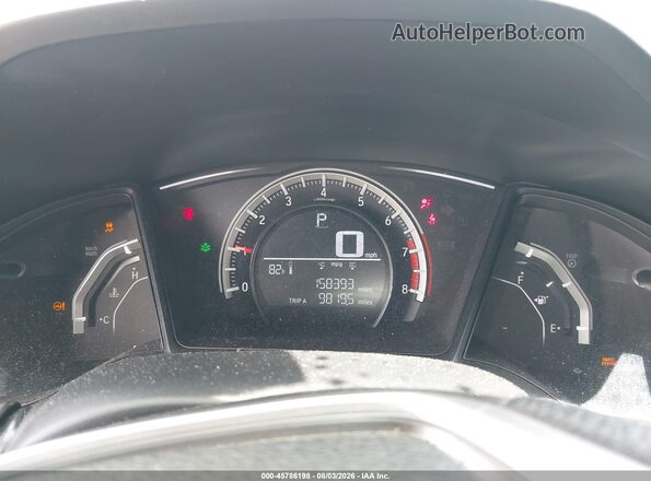 19XFC2F50GE070339 2016 HONDA CIVIC Black Հետևի նստատեղերի տեսք