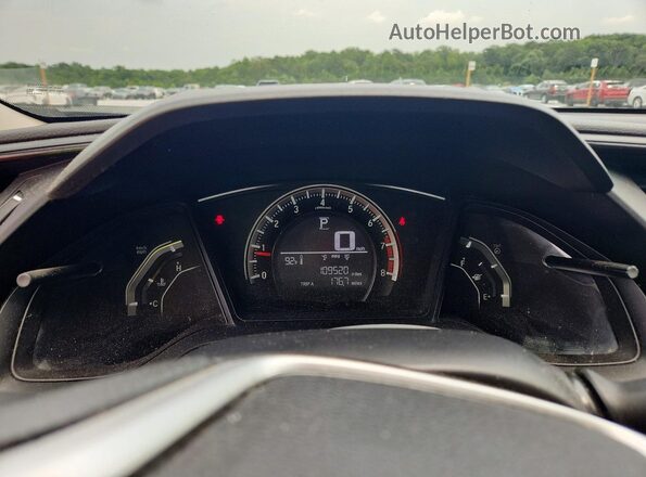 19XFC2F50GE212768 2016 HONDA CIVIC Black Widok zestawu wskaźników