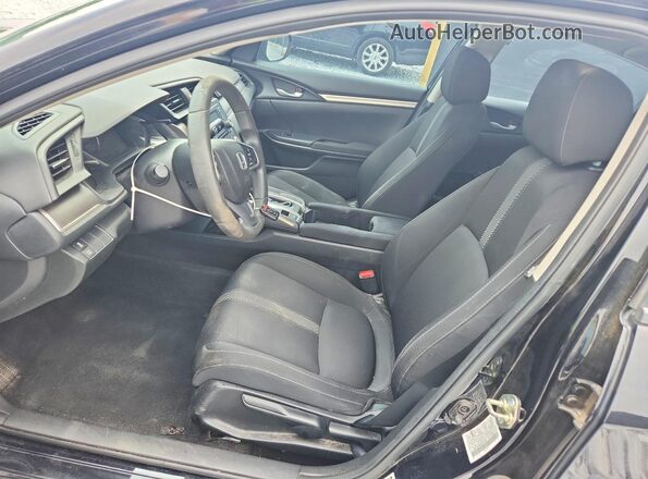 19XFC2F50GE212768 2016 HONDA CIVIC Black Widok wnętrza z przodu