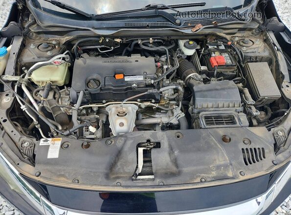 19XFC2F50GE212768 2016 HONDA CIVIC Black Widok wnętrza z tyłu
