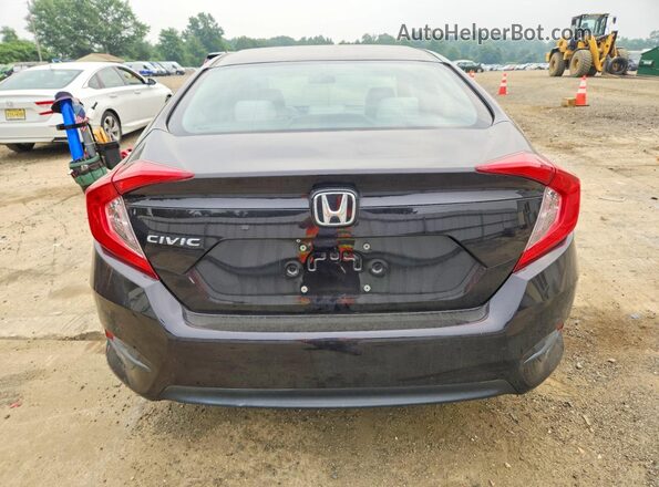 19XFC2F50GE232342 2016 HONDA CIVIC Black უკანა ხედი