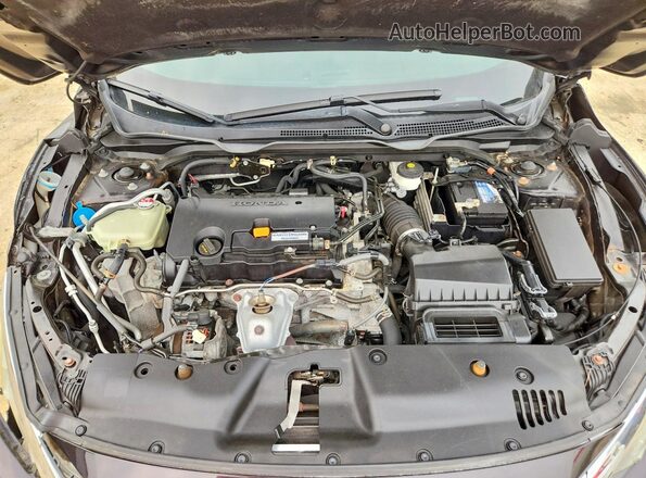 19XFC2F50GE232342 2016 HONDA CIVIC Black უკანა სალონის ხედი