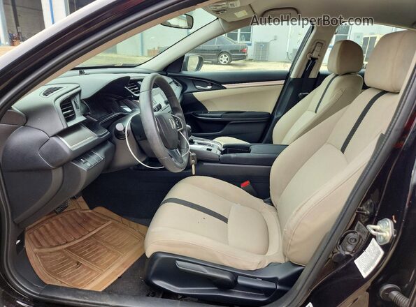 19XFC2F50GE232342 2016 HONDA CIVIC Black წინა სალონის ხედი