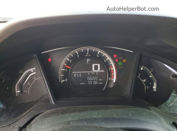 19XFC2F50GE242255 2016 HONDA CIVIC Silver Սարքավորումների վահանակի տեսք