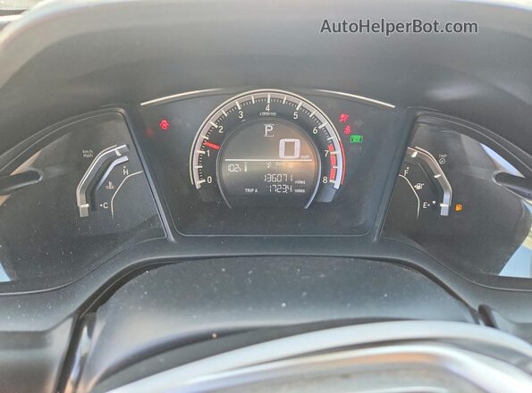 19XFC2F50GE244717 2016 HONDA CIVIC Gray Սարքավորումների վահանակի տեսք