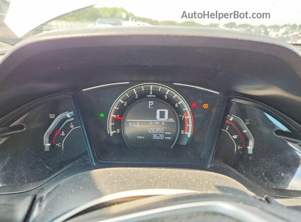 19XFC2F50HE069547 2017 HONDA CIVIC Silver Instrument cluster view