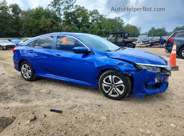19XFC2F50JE017860 2018 HONDA CIVIC Blue Delantero derecho