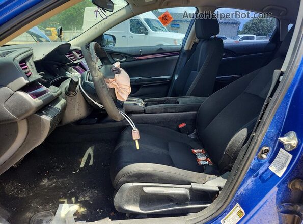 19XFC2F50JE017860 2018 HONDA CIVIC Blue Vista interior delantera