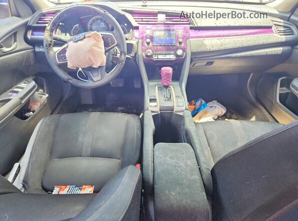 19XFC2F50JE017860 2018 HONDA CIVIC Blue Vista del salpicadero