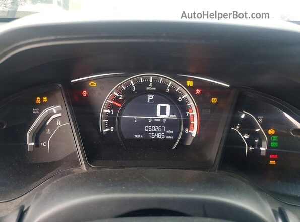 19XFC2F51GE006598 2016 HONDA CIVIC Black Widok zestawu wskaźników