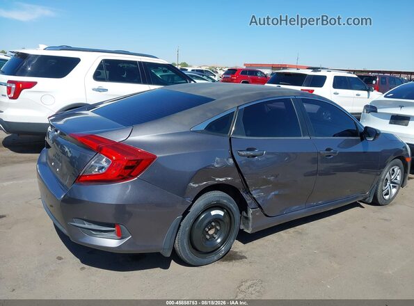 19XFC2F51GE058765 2016 HONDA CIVIC Gray Front view
