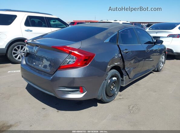 19XFC2F51GE058765 2016 HONDA CIVIC Gray Rear right