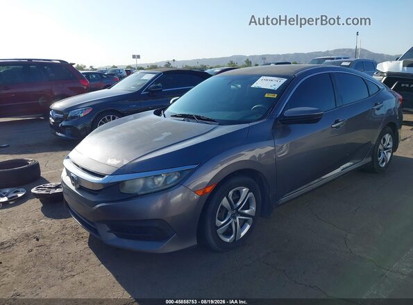 19XFC2F51GE058765 2016 HONDA CIVIC Gray Front left