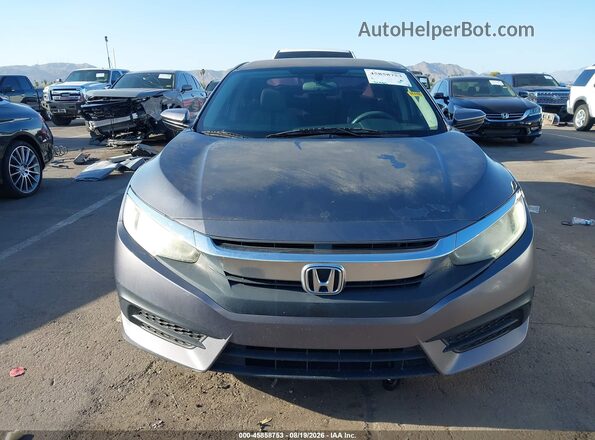 19XFC2F51GE058765 2016 HONDA CIVIC Gray Rear interior view