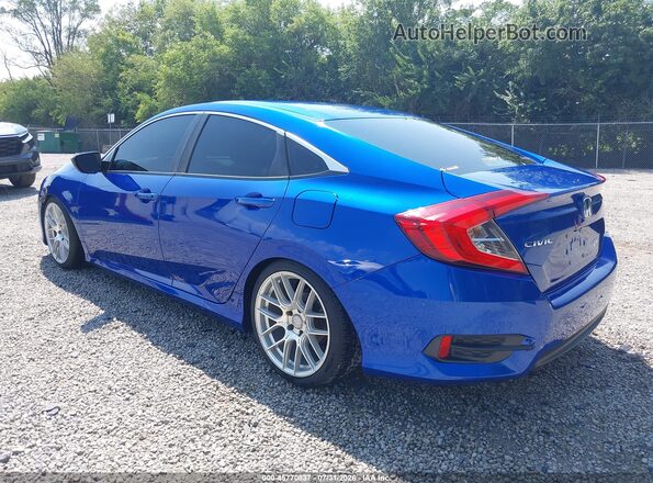 19XFC2F51GE071614 2016 HONDA CIVIC Blue Rear left
