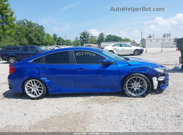 19XFC2F51GE071614 2016 HONDA CIVIC Blue Rear interior view