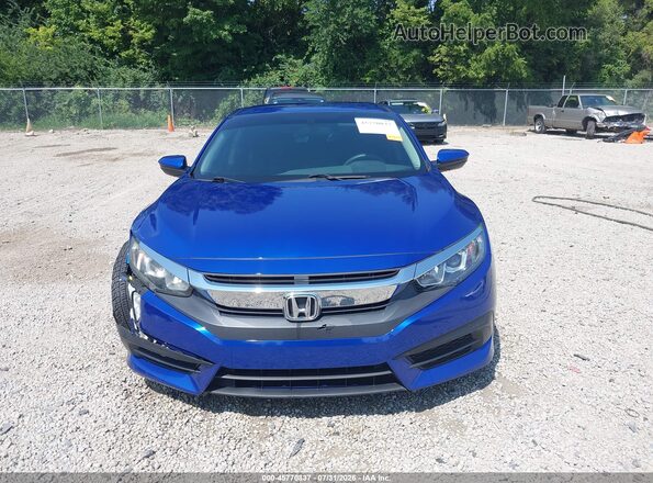 19XFC2F51GE071614 2016 HONDA CIVIC Blue Instrument cluster view