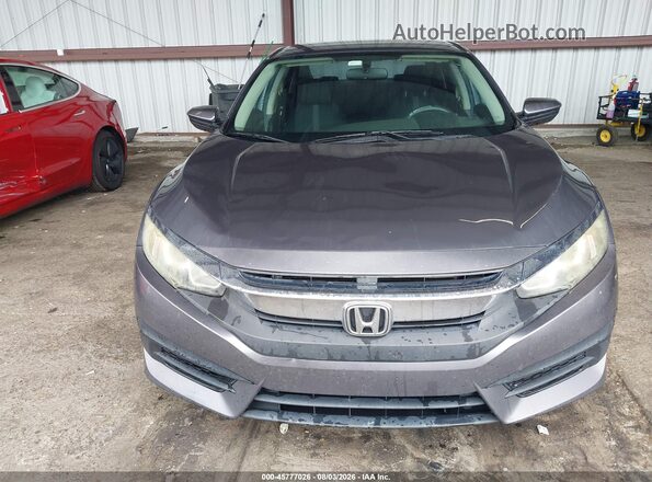19XFC2F51GE076277 2016 HONDA CIVIC Gray Rear interior view