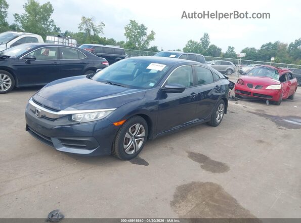 19XFC2F51HE037867 2017 HONDA CIVIC Gray წინა მარცხენა ხედი სამი მეოთხედიდან
