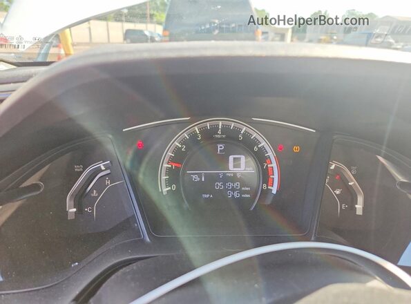 19XFC2F51HE057875 2017 HONDA CIVIC White ხელსაწყოთა პანელის ხედი