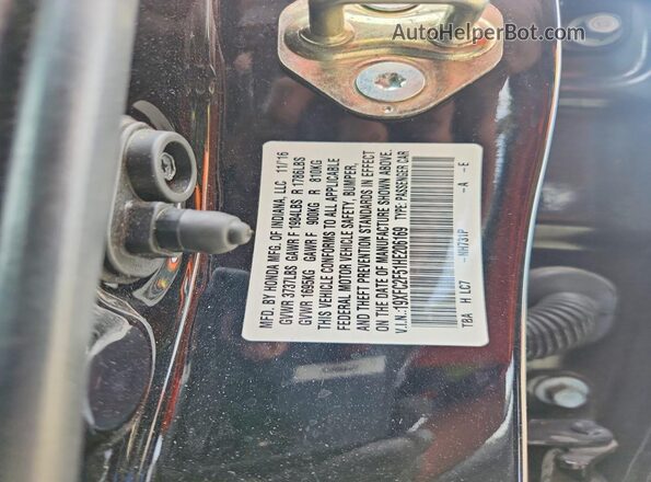 19XFC2F51HE206169 2017 HONDA CIVIC Black VIN sticker view