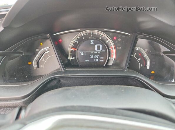 19XFC2F51JE023490 2018 HONDA CIVIC White Вид щитка приладів