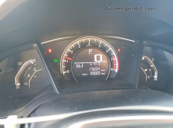 19XFC2F52GE024849 2016 HONDA CIVIC White ხელსაწყოთა პანელის ხედი